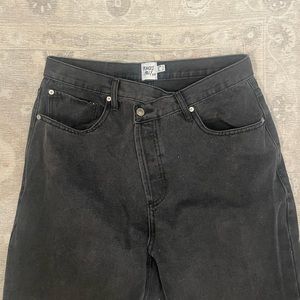 Princess Polly cross over straight leg jeans